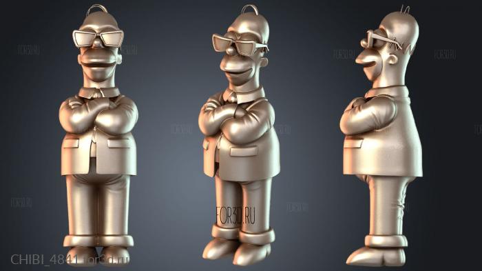 CHIBI_4841 stl model for CNC