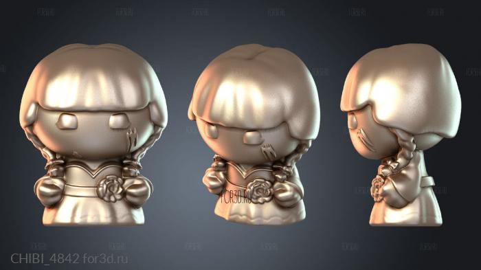 CHIBI_4842 stl model for CNC