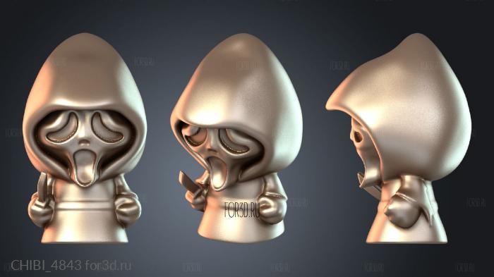 CHIBI_4843 stl model for CNC