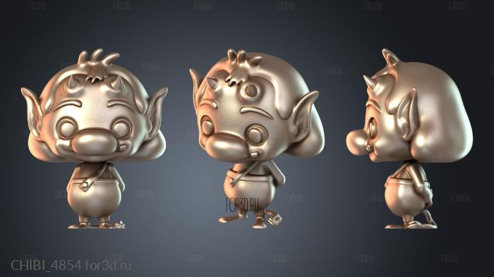 CHIBI_4854 stl model for CNC