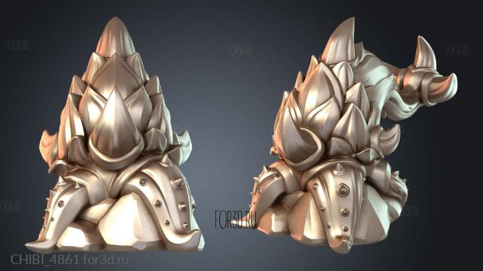 CHIBI_4861 stl model for CNC