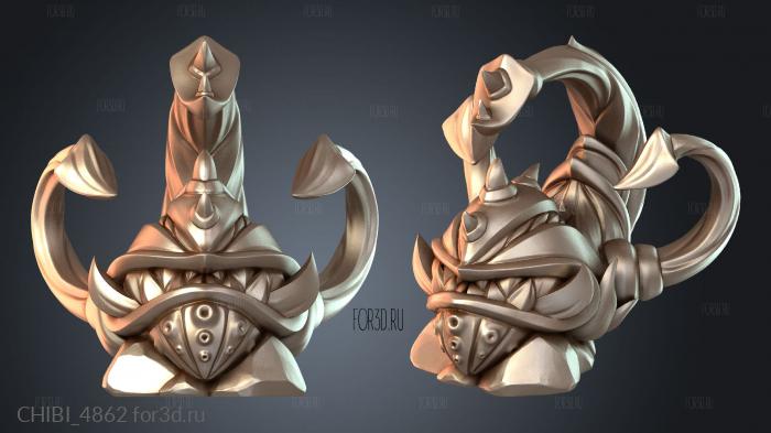 CHIBI_4862 stl model for CNC
