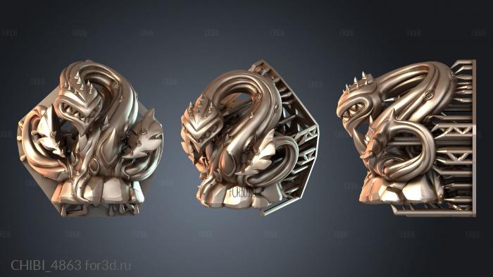 CHIBI_4863 stl model for CNC