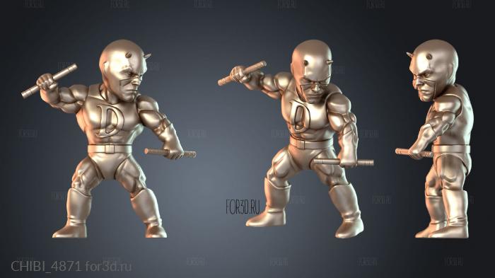 CHIBI_4871 stl model for CNC