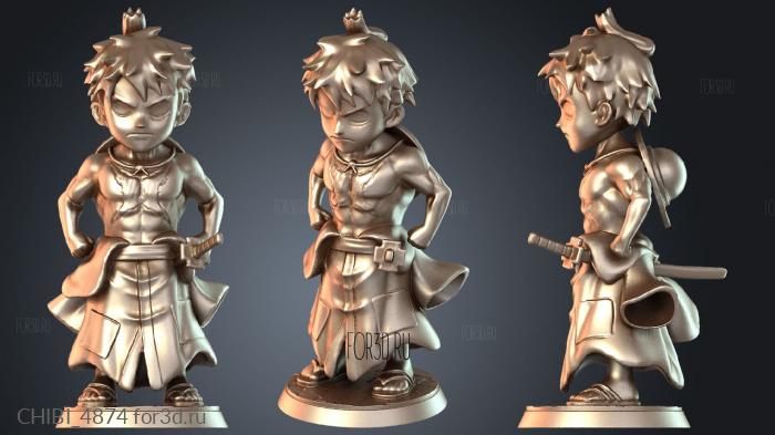 CHIBI_4874 stl model for CNC