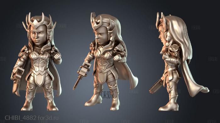 CHIBI_4882 stl model for CNC