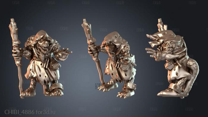 CHIBI_4886 stl model for CNC
