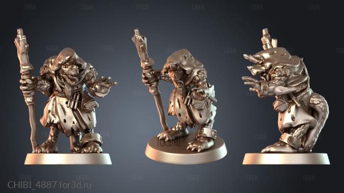 CHIBI_4887 stl model for CNC