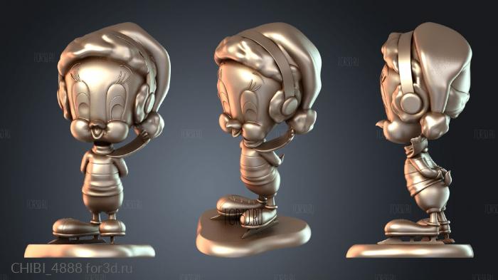 CHIBI_4888 stl model for CNC