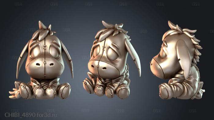 CHIBI_4890 stl model for CNC