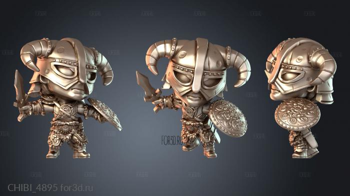 CHIBI_4895 stl model for CNC