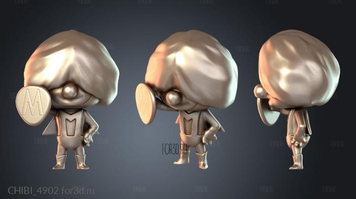 CHIBI_4902 stl model for CNC