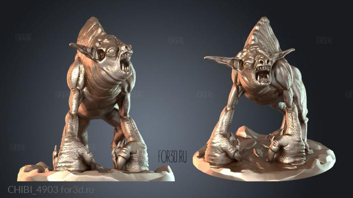 CHIBI_4903 stl model for CNC