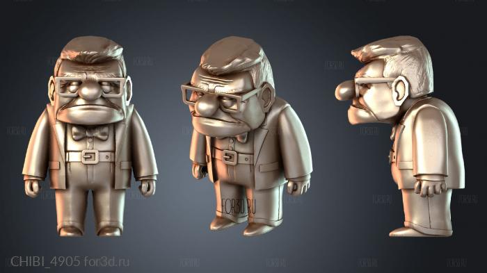 CHIBI_4905 stl model for CNC