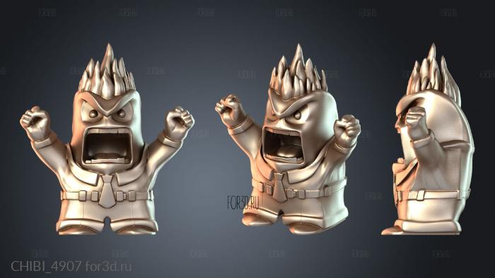 CHIBI_4907 stl model for CNC