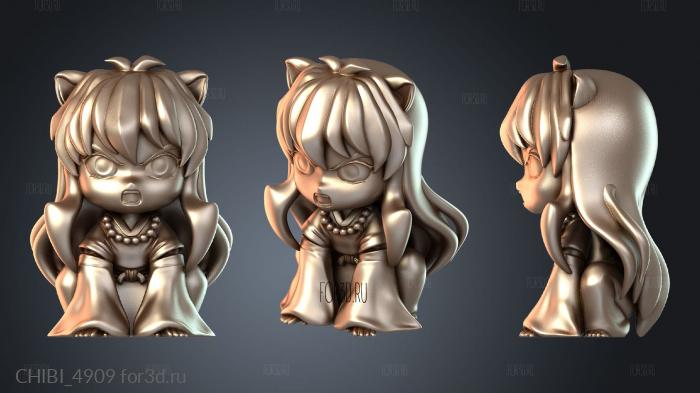 CHIBI_4909 stl model for CNC