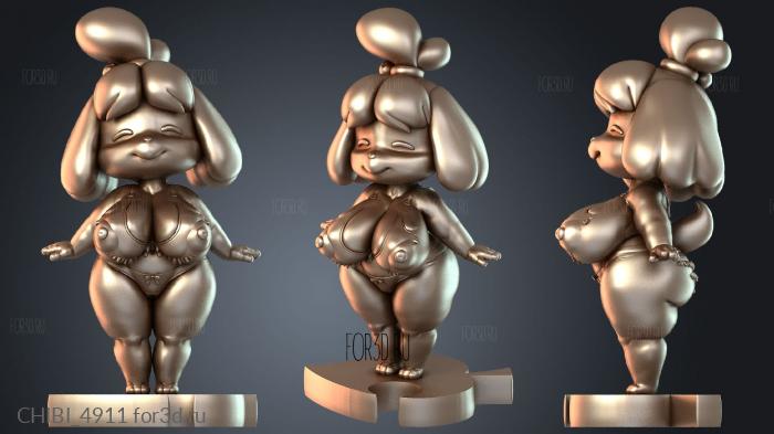 CHIBI_4911 stl model for CNC