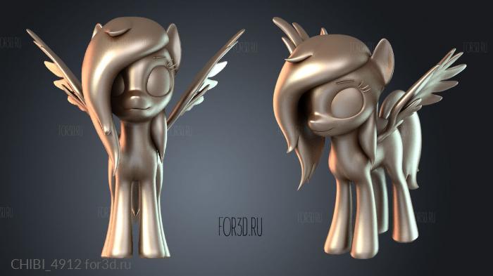 CHIBI_4912 stl model for CNC