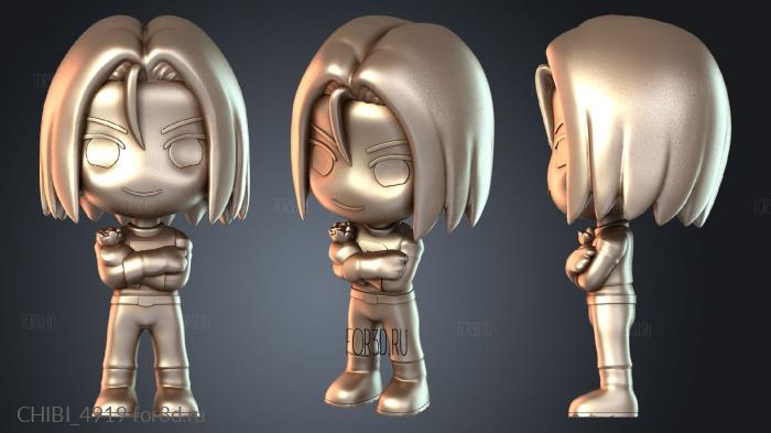 CHIBI_4919 stl model for CNC
