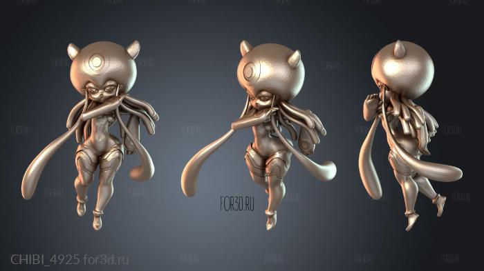 CHIBI_4925 stl model for CNC