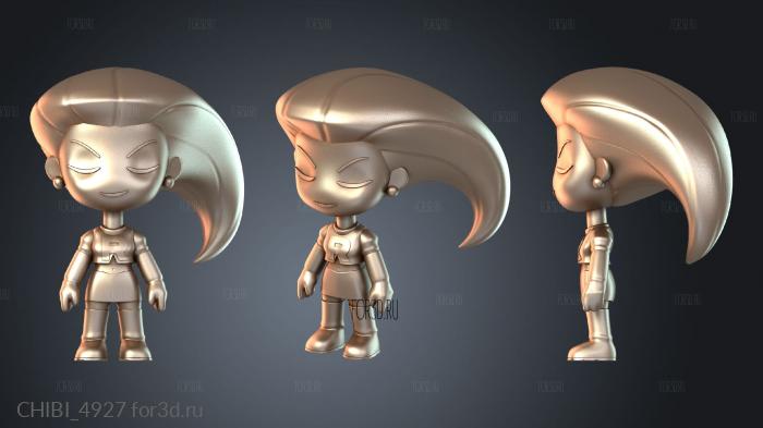 CHIBI_4927 stl model for CNC