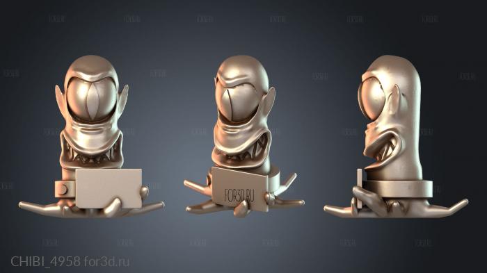 CHIBI_4958 stl model for CNC