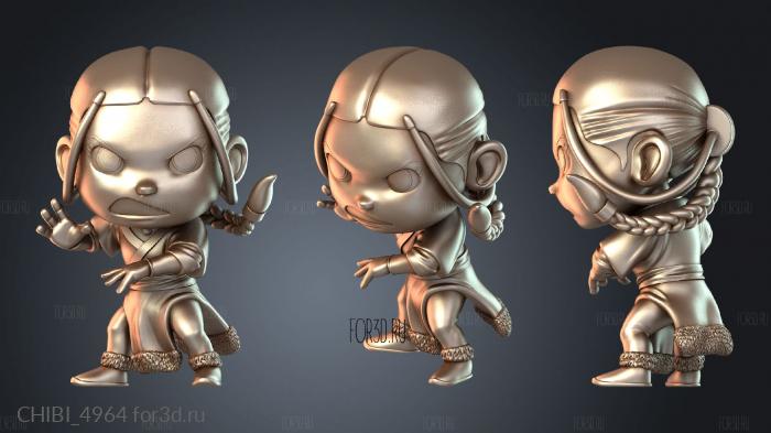 CHIBI_4964 stl model for CNC