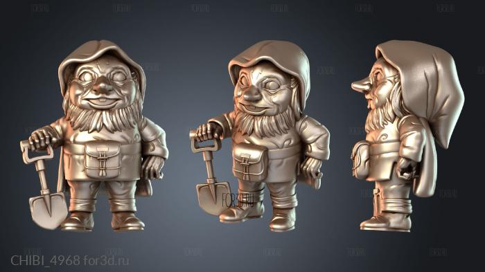 CHIBI_4968 stl model for CNC