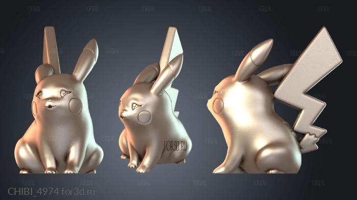 CHIBI_4974 stl model for CNC