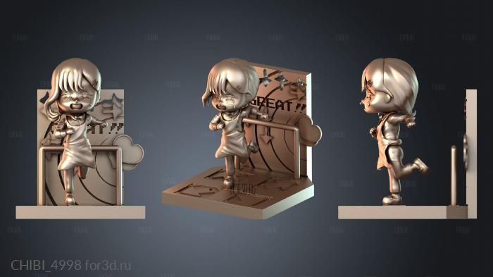 CHIBI_4998 stl model for CNC
