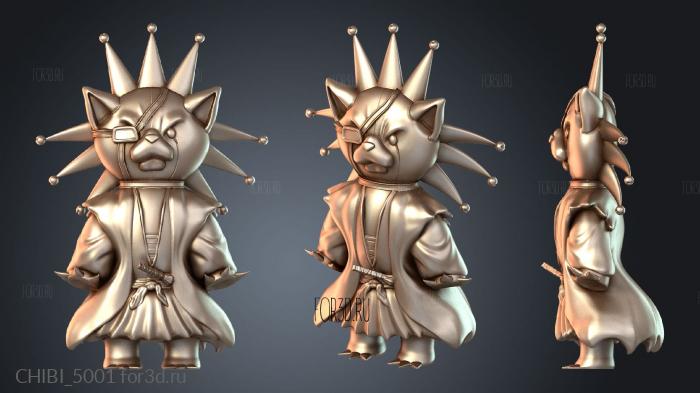 CHIBI_5001 stl model for CNC