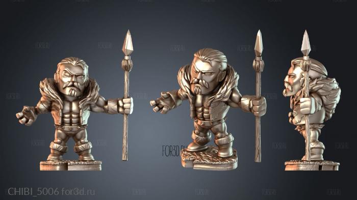 CHIBI_5006 stl model for CNC
