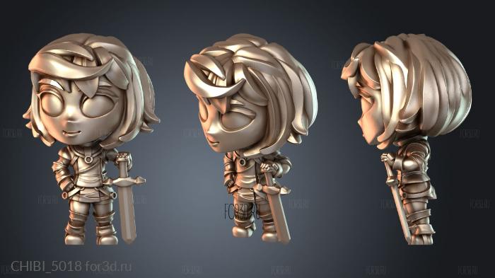 CHIBI_5018 stl model for CNC