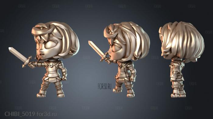 CHIBI_5019 stl model for CNC