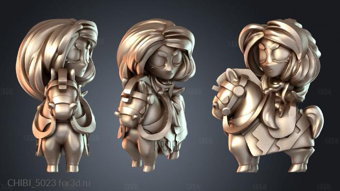 CHIBI_5023 stl model for CNC