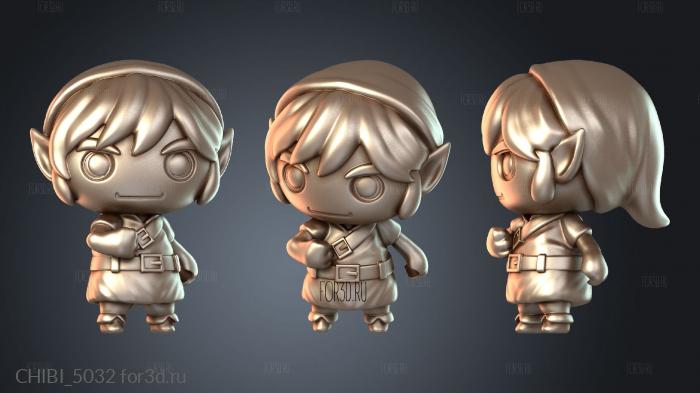 CHIBI_5032 stl model for CNC