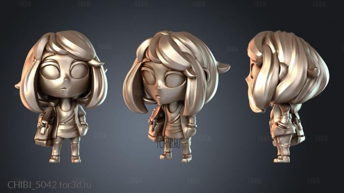 CHIBI_5042 stl model for CNC