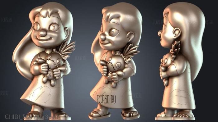 CHIBI_5049 stl model for CNC