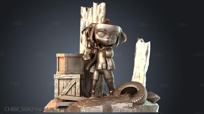 CHIBI_5062 stl model for CNC