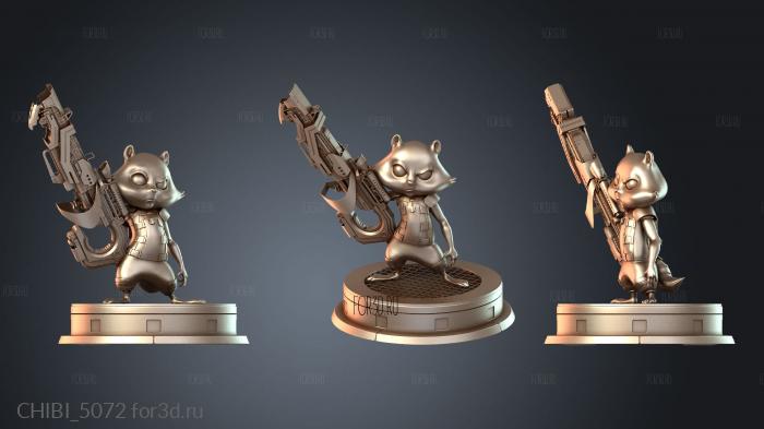 CHIBI_5072 stl model for CNC