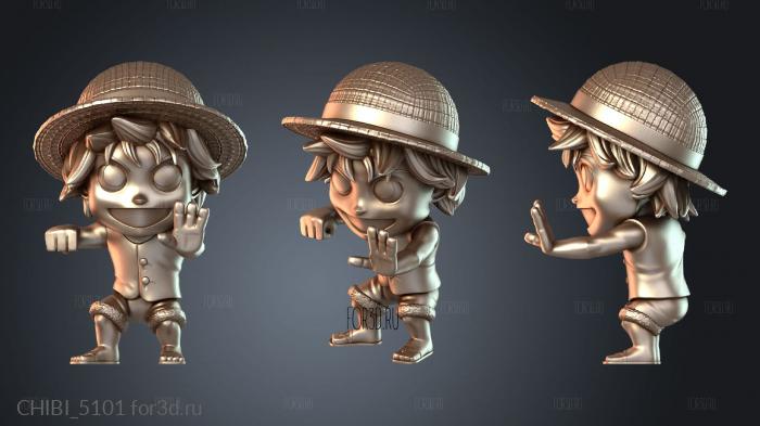 CHIBI_5101 stl model for CNC