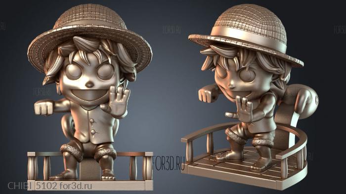 CHIBI_5102 stl model for CNC