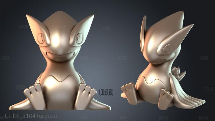 CHIBI_5104 stl model for CNC
