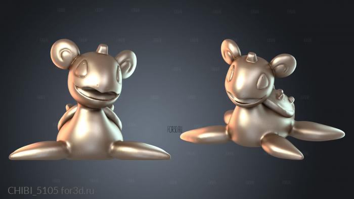 CHIBI_5105 stl model for CNC