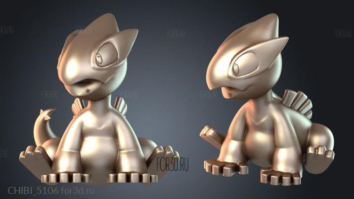 CHIBI_5106 stl model for CNC