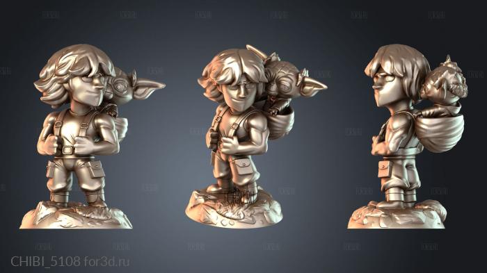 CHIBI_5108 stl model for CNC