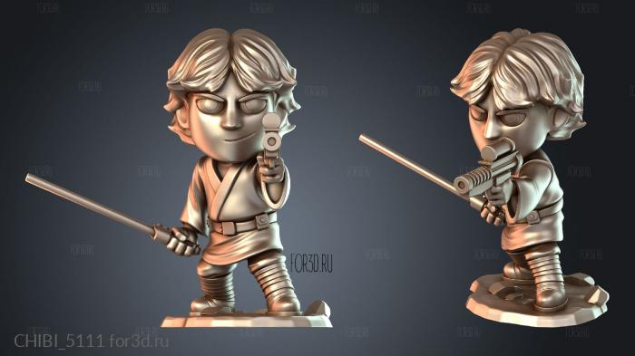 CHIBI_5111 stl model for CNC