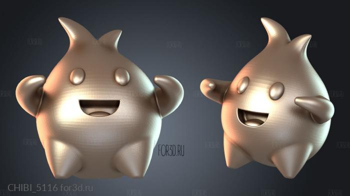 CHIBI_5116 stl model for CNC