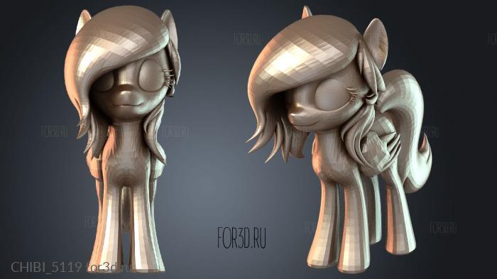 CHIBI_5119 stl model for CNC