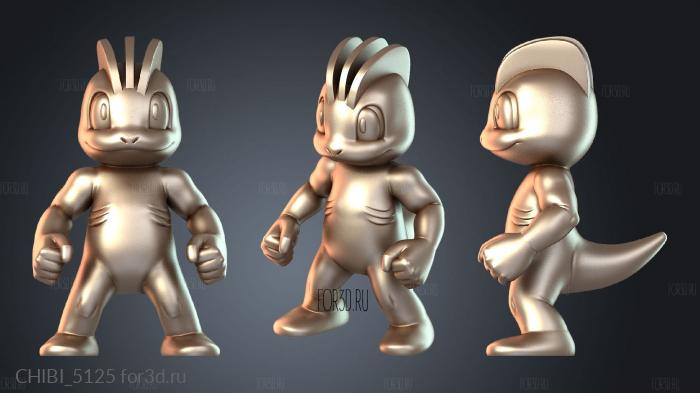 CHIBI_5125 stl model for CNC